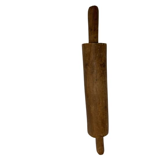 Vintage Antique Hand Turned Rolling Pin Primitive - Picture 6 of 14